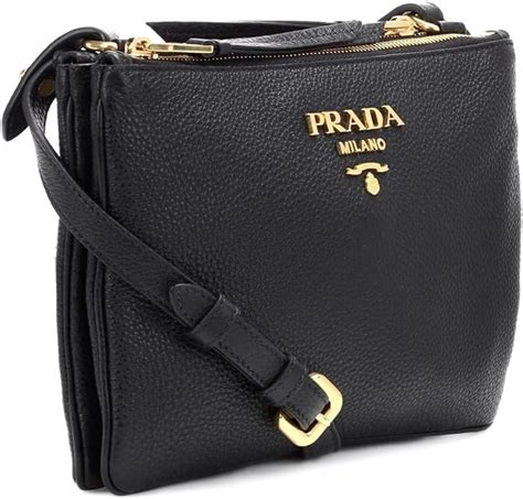 prada vitello phenix crossbody gold small black